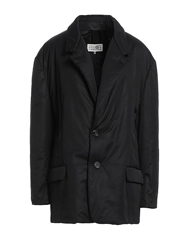 MM6 MAISON MARGIELA Coat Black 66% Polyester, 34% Cotton