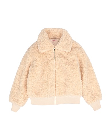 LIU •JO Teddy Coat Beige 100% Polyester, Elastane