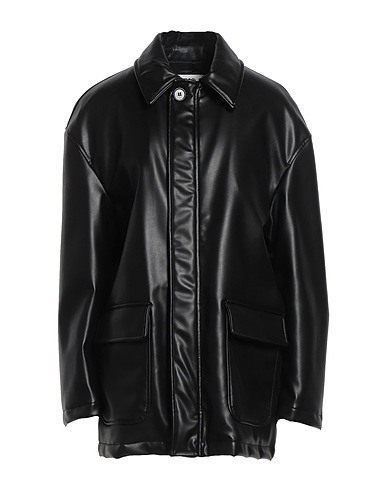 MM6 MAISON MARGIELA Jacket Black 100% Polyester, Polyurethane
