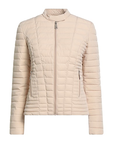 GUESS Shell jacket Beige 100% Polyurethane, Polyamide