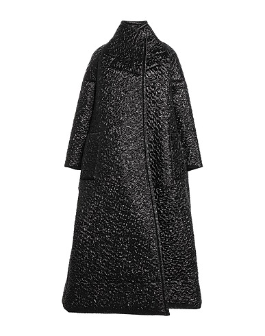 MAISON MARGIELA コート ブラック ナイロン 60% / ポリエステル 40%