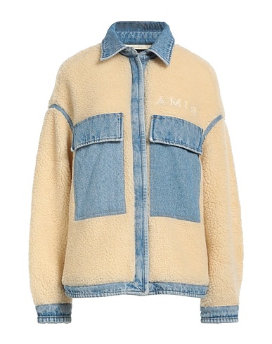 AMIRI Teddy Coat Blue 100% Polyester, Cotton