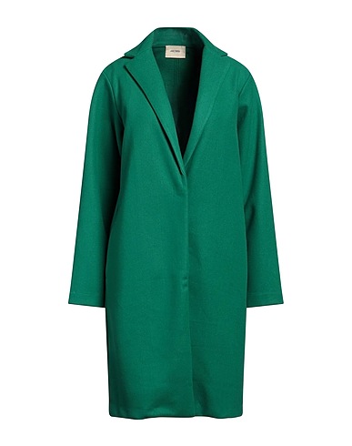 FRACOMINA Coat Green 71% Polyester, 29% Viscose