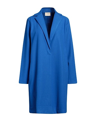 FRACOMINA Coat Blue 71% Polyester, 29% Viscose