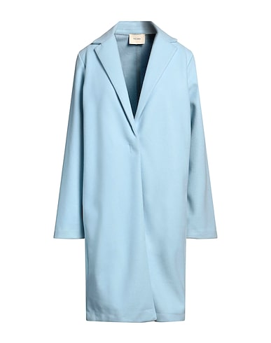 FRACOMINA Coat Sky blue 71% Polyester, 29% Viscose