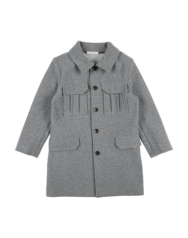 PAOLO PECORA Coat Grey 100% Polyester
