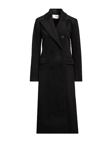 SILVIAN HEACH Coat Black 91% Polyester, 9% Viscose