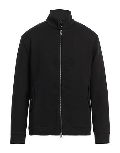 ROBERTO COLLINA Jacket Black 65% Polyester, 33% Viscose, 2% Elastane