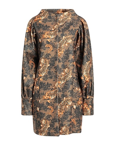 CRISTINAEFFE Coat Khaki 100% Polyester