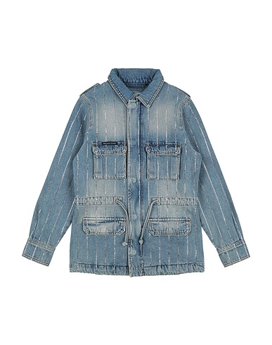 PHILIPP PLEIN Denim jacket Blue 100% Cotton