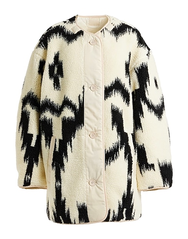 MARANT ÉTOILE Teddy Coat Ivory 100% Polyester