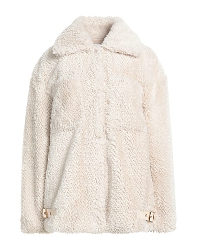 SILVIAN HEACH Teddy Coat Off white 100% Polyester