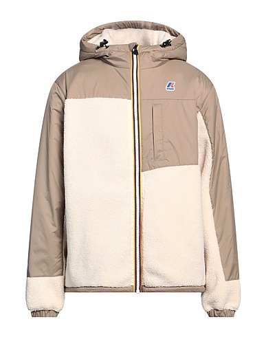 K-WAY Teddy Coat Khaki 100% Poliestere, Poliammide