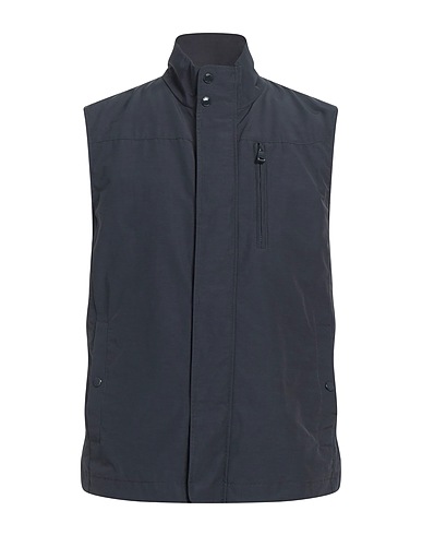 GEOX Gilet Midnight blue 60% Cotton, 40% Polyamide