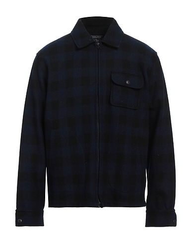 WOOLRICH Giubbotto Blu notte 85% Lana, 15% Poliammide