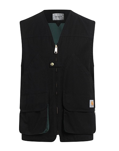 CARHARTT Weste Schwarz 100% Baumwolle