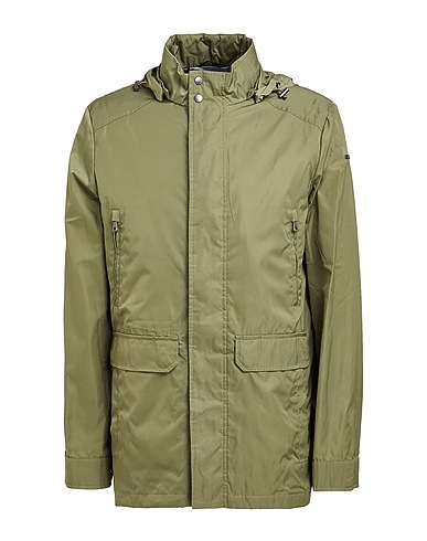GEOX Jacket Military green 100% Polyester