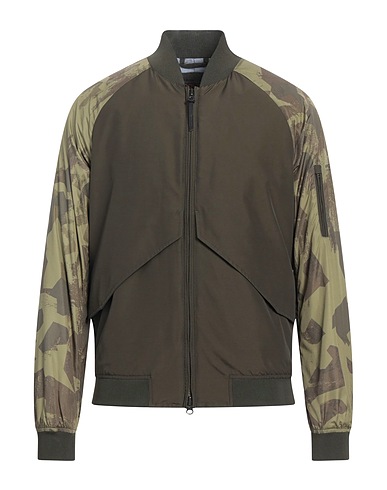 WOOLRICH Bomber Military green 100% Polyester, Cotton, Polyamide