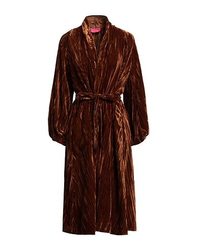 MERCI ITALIA Midi-Kleid LOVE EDITION Braun 100% Polyester