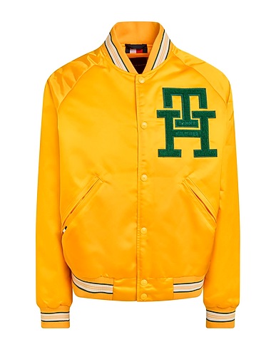 TOMMY HILFIGER Jacket Yellow 100% Polyamide, Polyester, Elastane