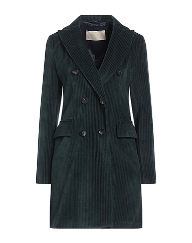 CIRCOLO 1901 Cappotto Verde petrolio 80% Cotone, 20% Poliestere