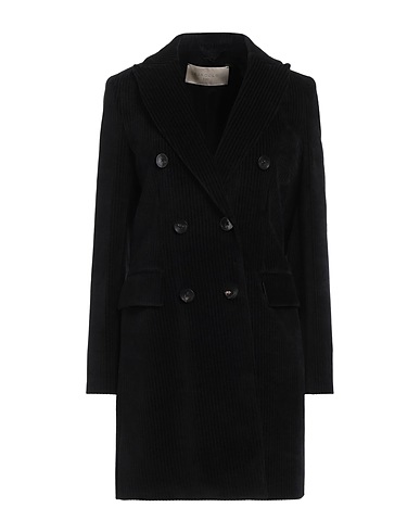 CIRCOLO 1901 Coat Black 80% Cotton, 20% Polyester