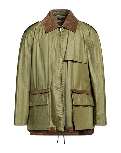 FENDI Jacket 100% Cotton, Polyurethane resin, Goat skin