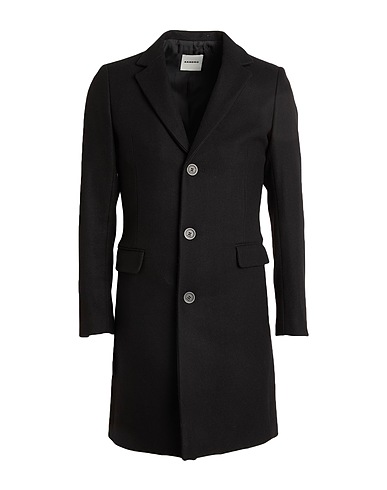 SANDRO Coat Black 70% Wool, 20% Polyamide, 10% Cashmere