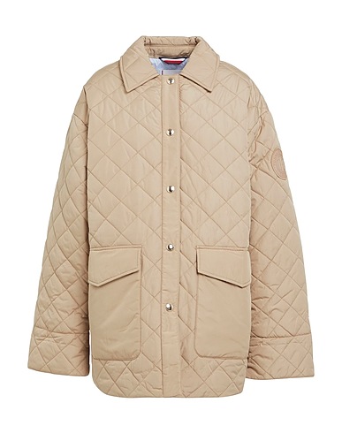 TOMMY HILFIGER Shell jacket Beige 100% Polyester