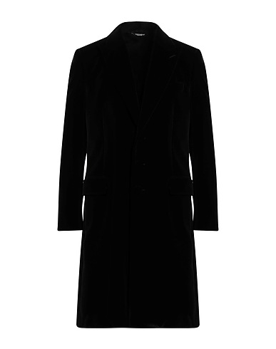 DOLCE&GABBANA Пальто Чёрный 100% Хлопок