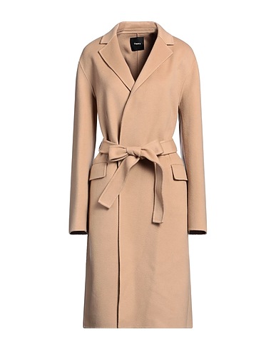 THEORY Coat Beige 100% Cashmere