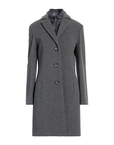 CINZIA ROCCA Coat Grey 90% Wool, 10% Cashmere, Polyester