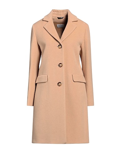 CINZIA ROCCA Coat Sand 70% Wool, 20% Polyamide, 10% Cashmere
