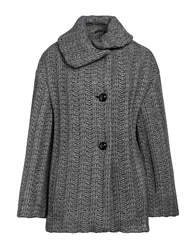 CINZIA ROCCA Manteau long Gris 60% Acrylique, 15% Laine d'alpaga, 15% Laine, 10% Viscose