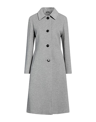 CINZIA ROCCA コート ライトグレー ウール 70% / ナイロン 20% / カシミヤ 10%