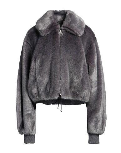 PHILOSOPHY di LORENZO SERAFINI Kunstpelz Grau 86% Modacryl, 14% Polyester, Schurwolle, Acryl