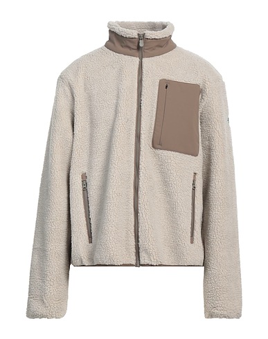SAVE THE DUCK Teddy Coat Light grey 100% Recycled polyester