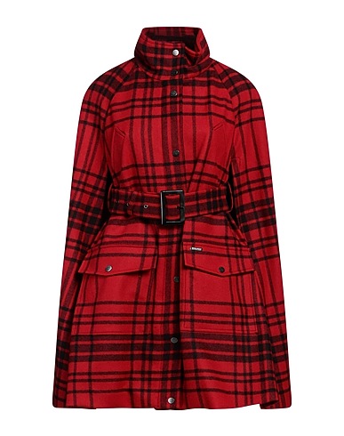 WOOLRICH Coat Red 70% Wool, 20% Polyamide, 10% Cashmere
