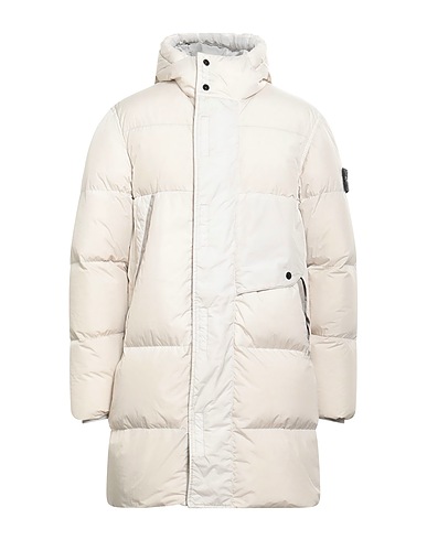 STONE ISLAND Shell jacket Off white 100% Polyamide, Polyurethane resin