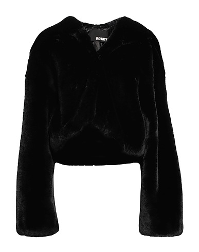 ROTATE BIRGER CHRISTENSEN Teddy Coat Nero 100% Poliestere