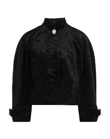 CASABLANCA Jacket NERO 67% Virgin Wool, 32% Cotton, 1% Elastane