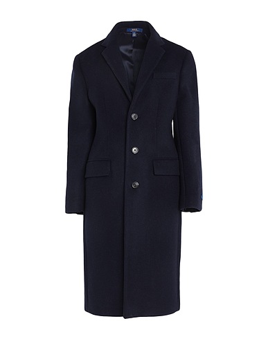 POLO RALPH LAUREN Coat Midnight blue 72% Wool, 23% Polyamide, 3% Polyester, 2% Acrylic