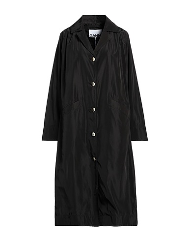 GANNI Full-length jacket Black 100% Polyester
