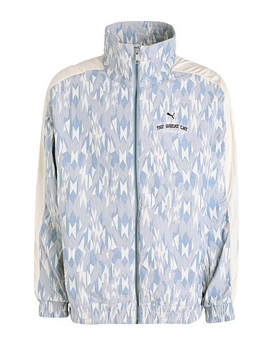 PUMA Bomber BASKETBALL NOSTALGIA T7 Track Jacket
 Blu chiaro 79% Cotone, 21% Poliestere