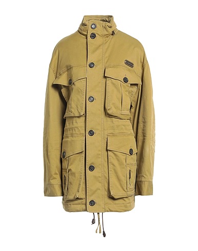 DSQUARED2 Jacket Military green 97% Cotton, 3% Elastane, Polyester