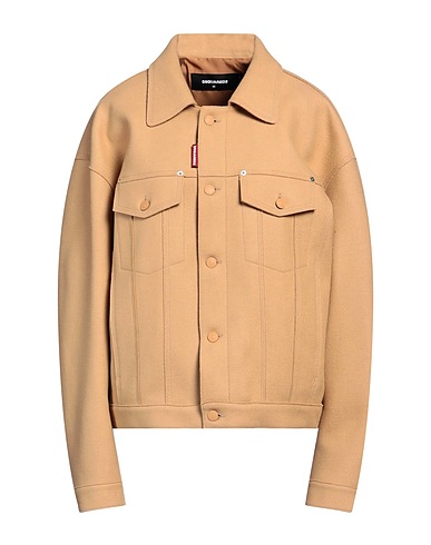 DSQUARED2 Jacket Sand 75% Virgin Wool, 25% Polyamide
