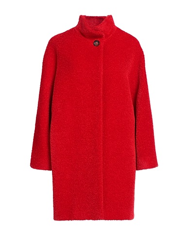 CINZIA ROCCA Cappotto Rosso 52% Lana di alpaca, 48% Lana Vergine