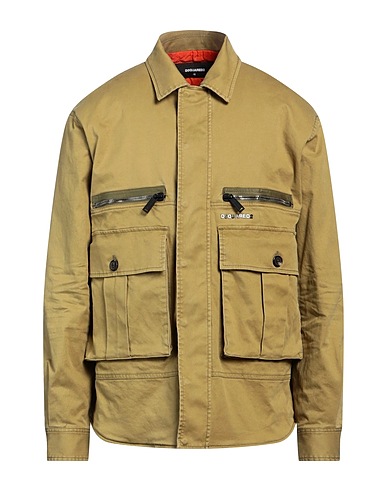 DSQUARED2 Jacket Military green 97% Cotton, 3% Elastane