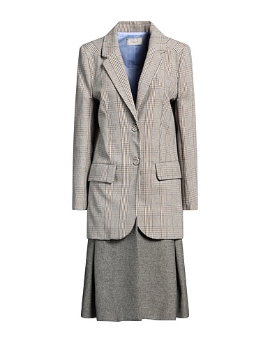 SOUVENIR Full-length jacket Beige 70% Cotton, 30% Polyester