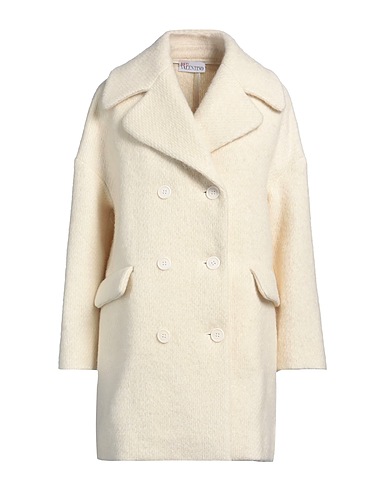 REDValentino Cappotto Panna 72% Lana, 20% Lana mohair, 8% Poliammide